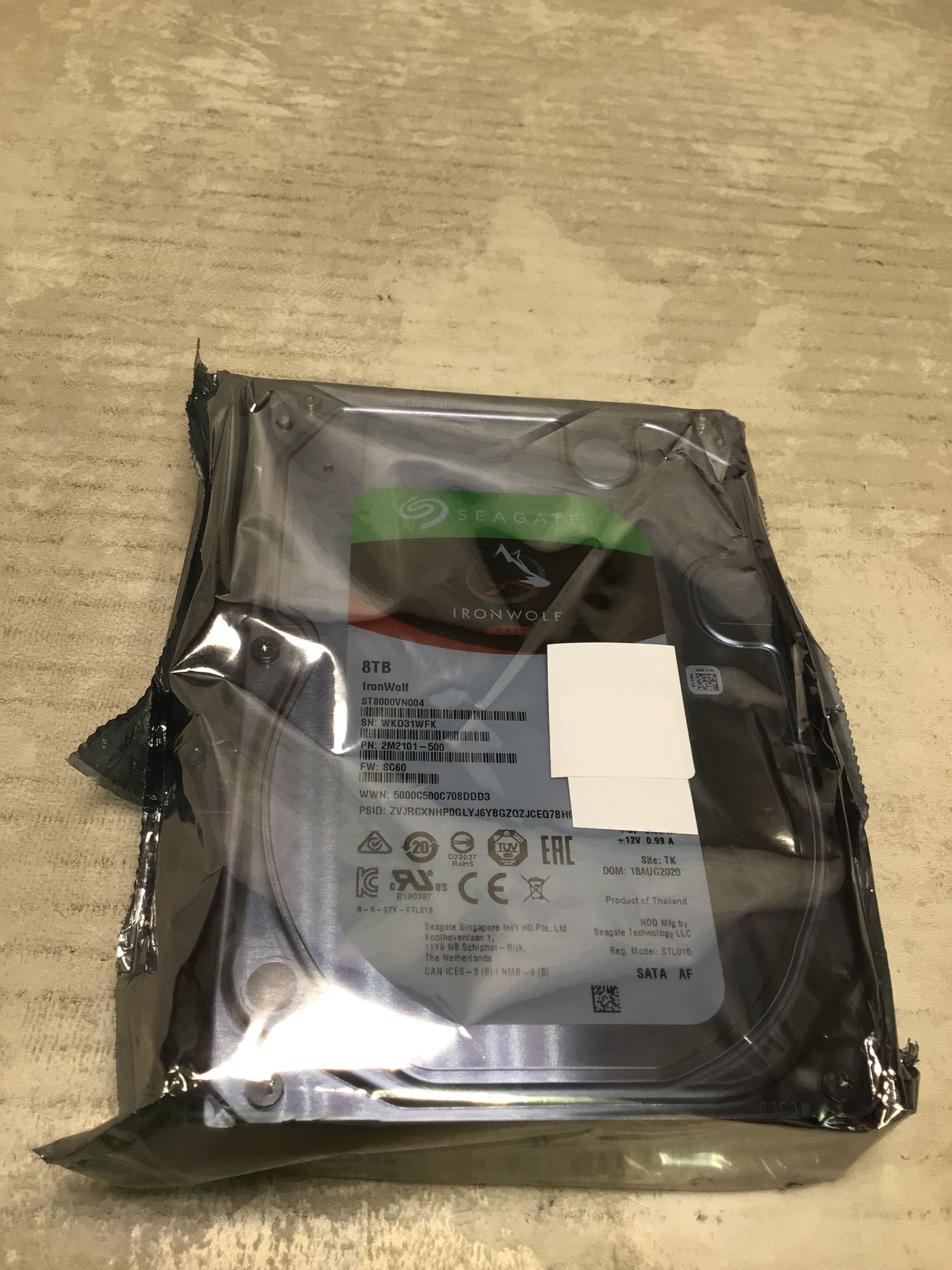 Seagate IronWolf 8TB NAS Internal Hard Drive HDD – 3.5 Inch SATA 6Gb/s 7200 RPM (7710895931630)